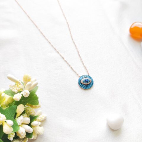 rose gold silver necklace for women