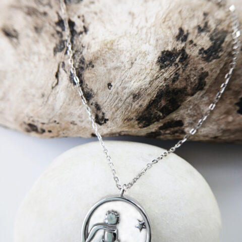 the Zodesi Silver Star Round Necklace adds a touch of celestial charm to any outfit.