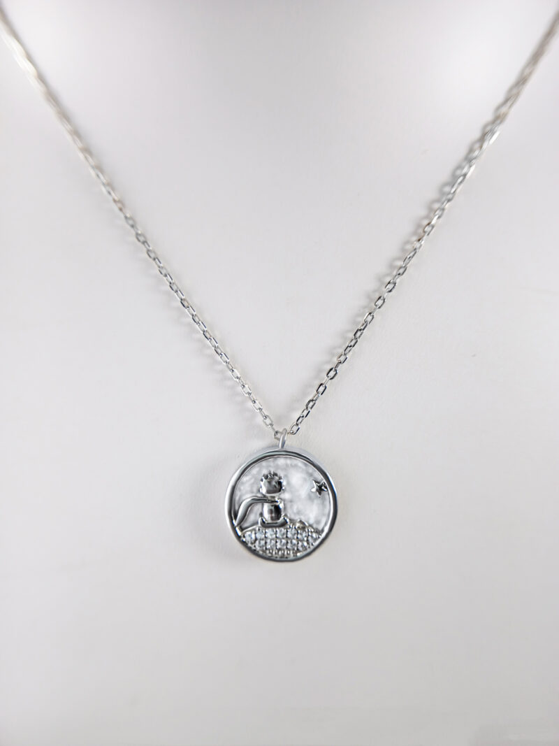 the Zodesi Silver Star Round Necklace adds a touch of celestial charm to any outfit.
