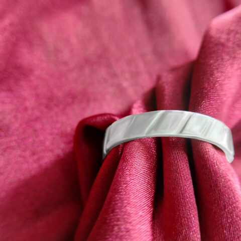Zodesi's silver ring collection.