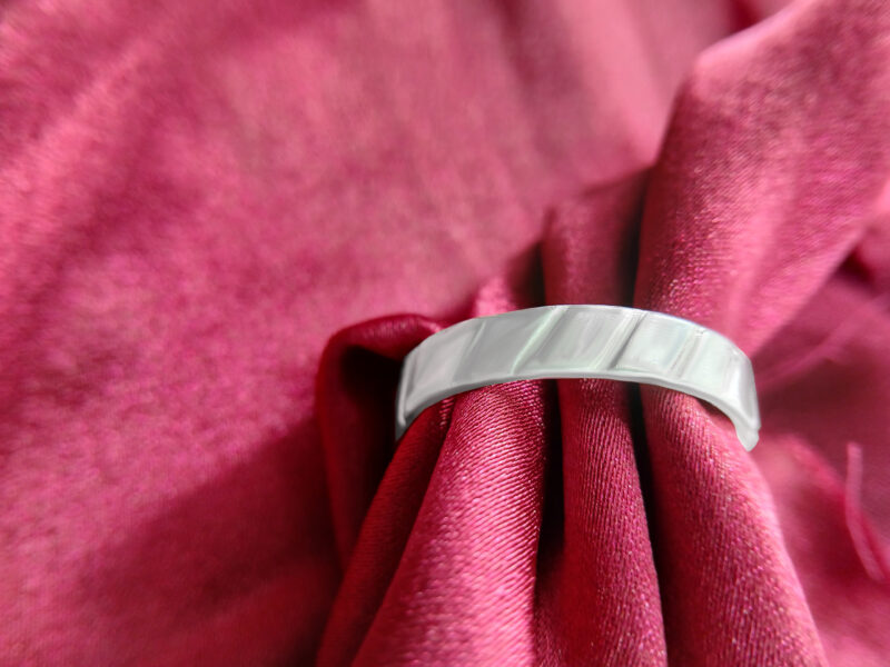 Zodesi's silver ring collection.