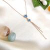 Silver rose gold necklace for women