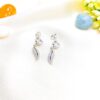 Zodesi Cat Silver Push Back Earring For Women